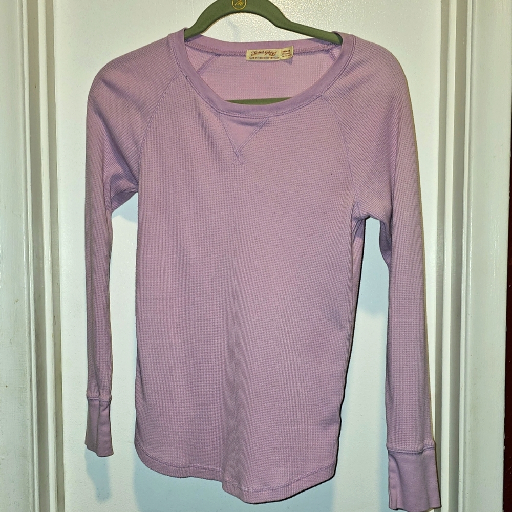 Faded Glory pink long-sleeve shirt in Medium